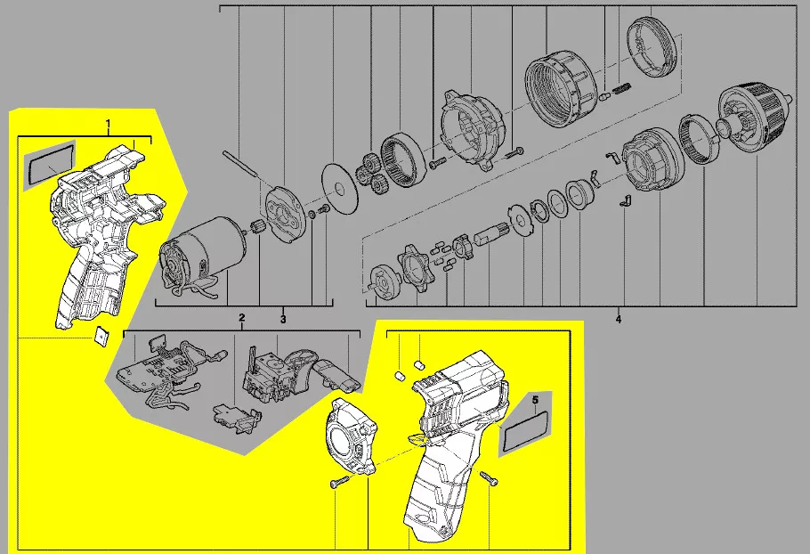 Boitier coque réf. 4931435436 AEG
